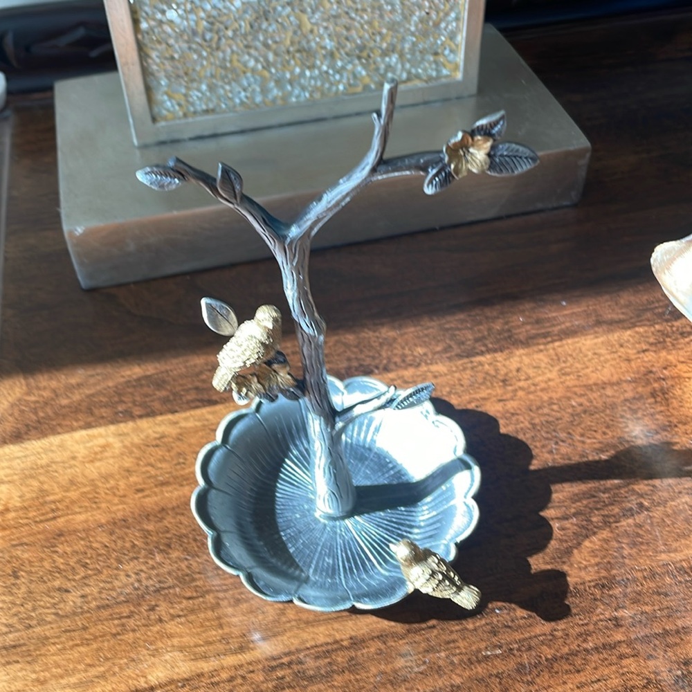 Pewter ring stand